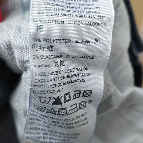 Levi's Women Plus Size 22 Mid Rise Capri Blue Jeans Dark Wash Cuff Stretch Denim - Picture 6 of 6